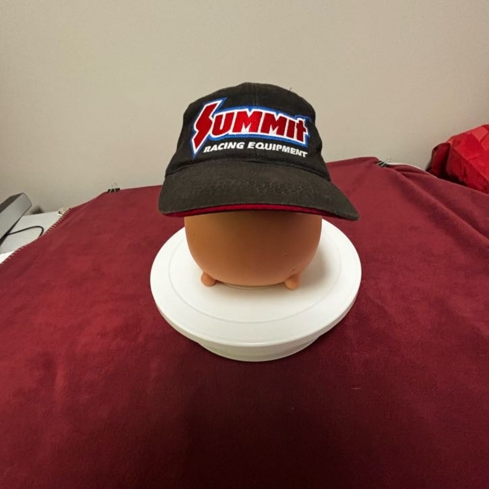 Summit Racing Equipment Hat Black Cap Adjustable Strap